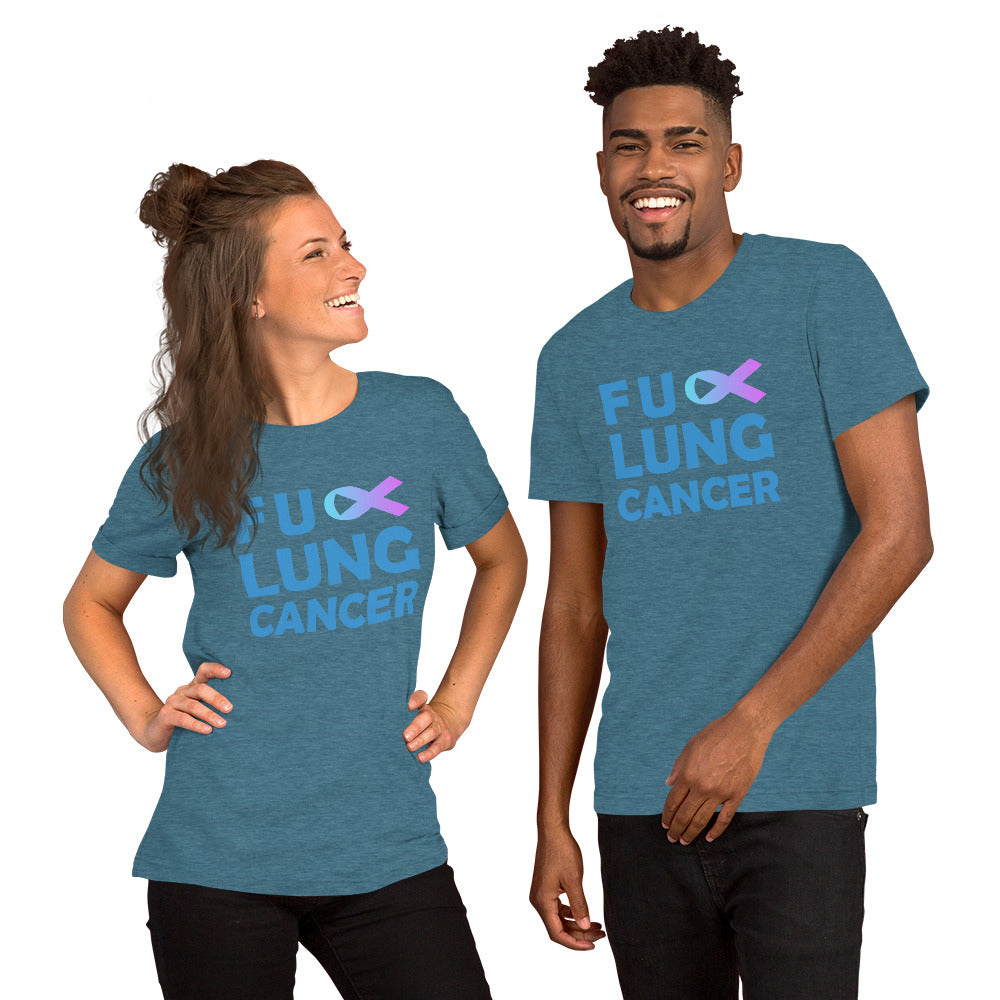 FU Lung Cancer Unisex Short Sleeve T-shirt